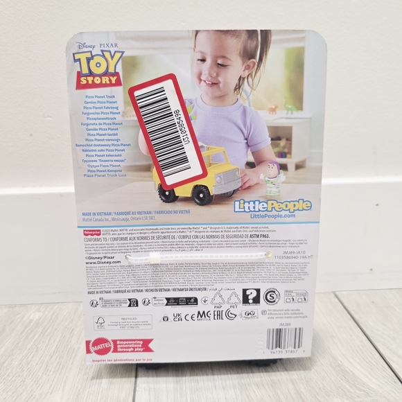 Fisher-Price Little People Toy Story Pizza Planet Truck & Buzz Lightyear - Picture 2 of 2